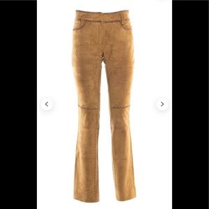 *SOLD* Vintage extremely rare Dolce and Gabbana whip stitch 1970 leather bootcut